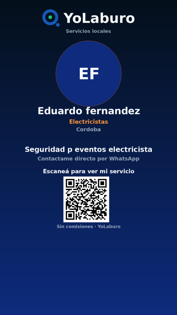 Seguridad p eventos electricista