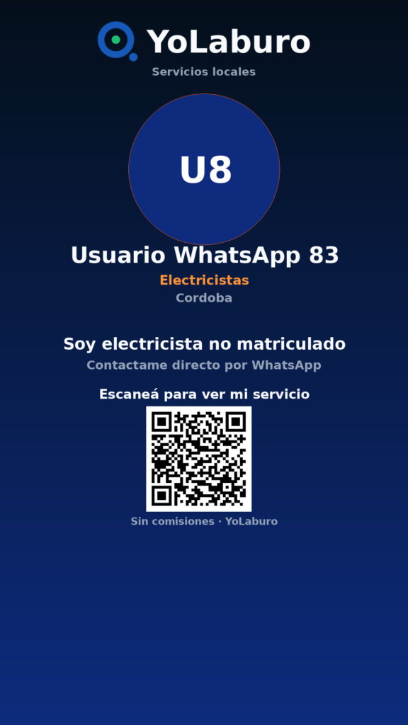 Soy electricista no matriculado