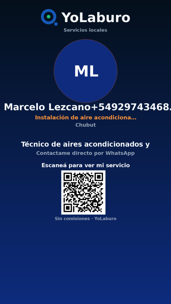 Técnico de aires acondicionados y