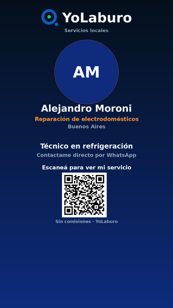 Técnico en refrigeración