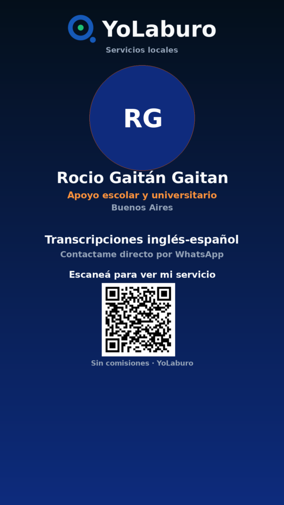 Transcripciones inglés-español