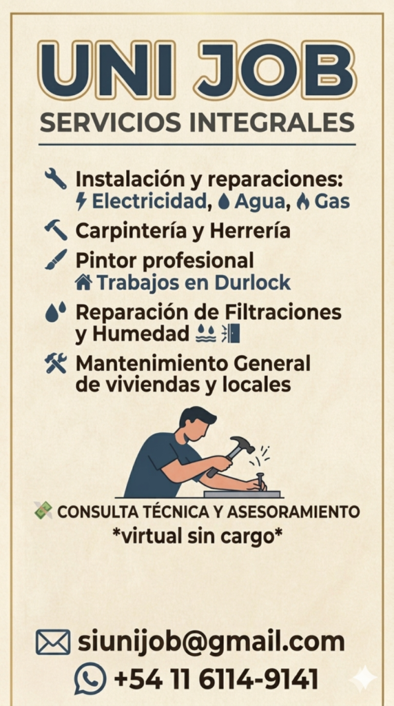 Albañil, pintor, electricista, pl