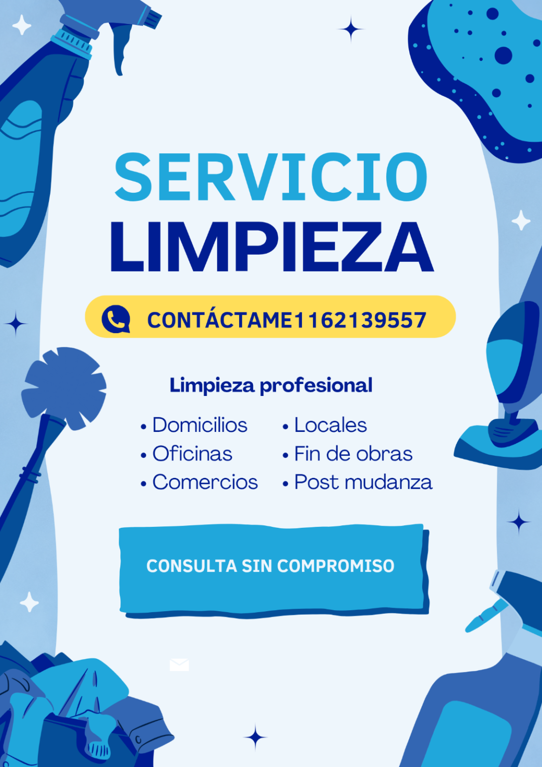 Limpieza de casas oficinas dpto