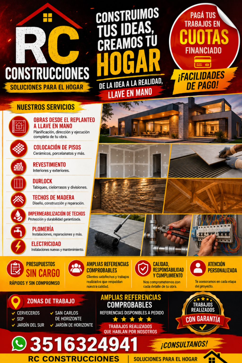 Albañilería, Refacciones y obras