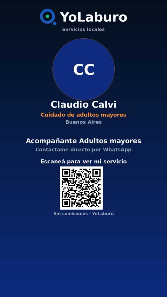 Acompañante Adultos mayores