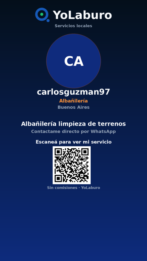 Albañilería limpieza de terrenos