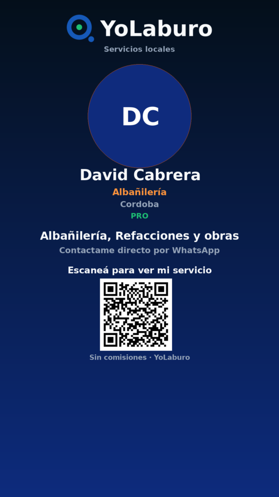 Albañilería, Refacciones y obras