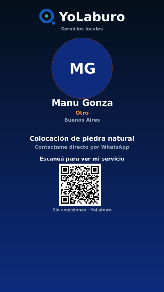 Colocación de piedra natural