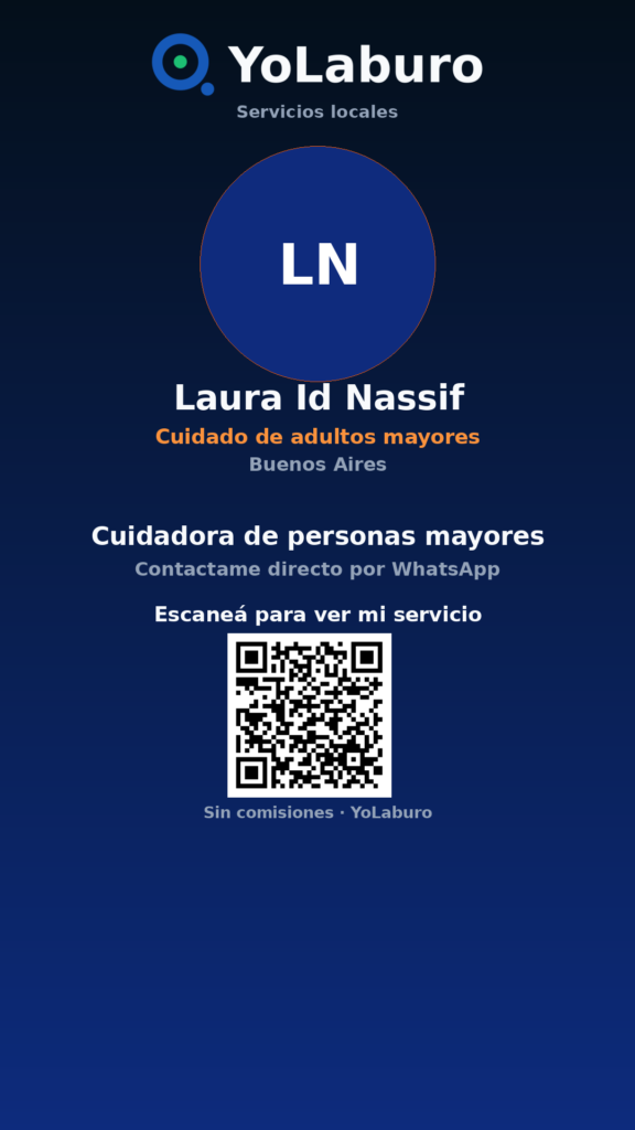 Cuidadora de personas mayores