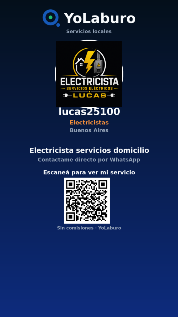 Electricista servicios domicilio