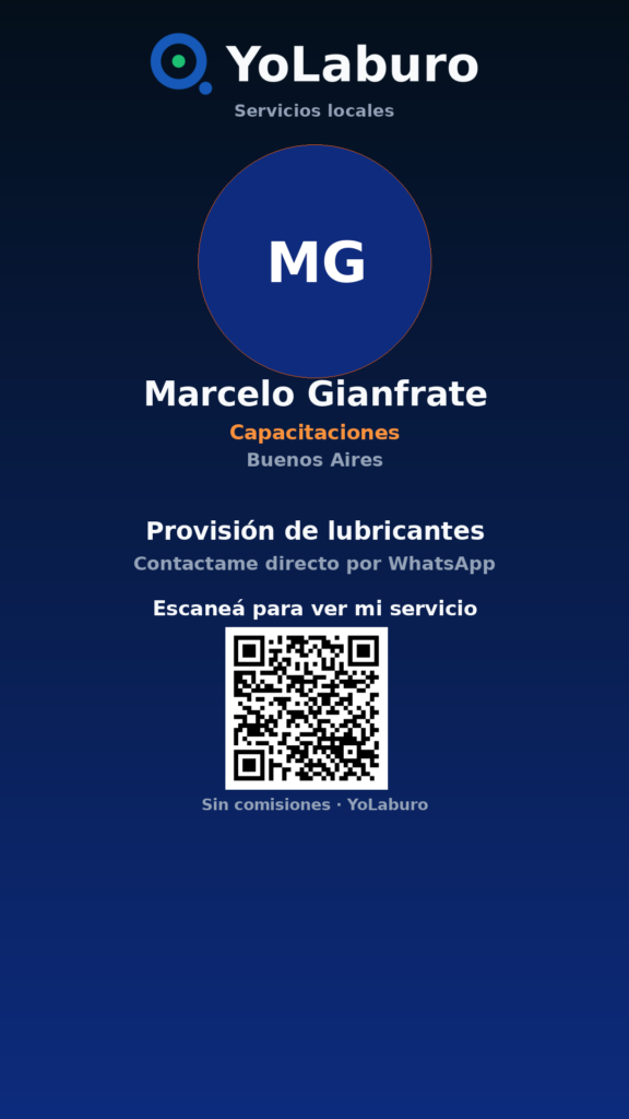 Provisión de lubricantes