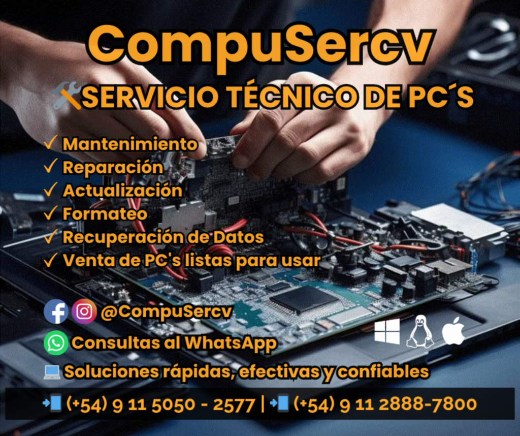 Servicio Técnico de PC COMPUSERCV