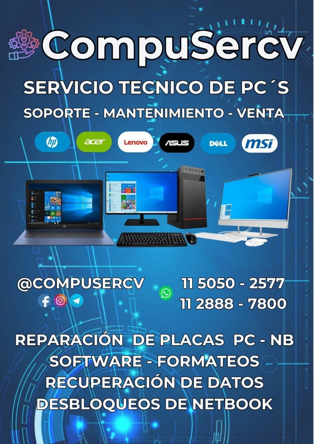 Servicio Técnico de PC COMPUSERCV