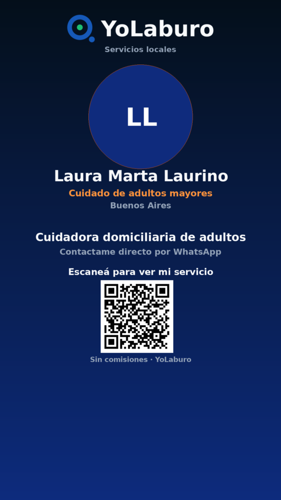 Cuidadora domiciliaria de adultos