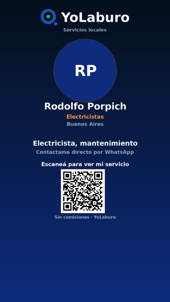 Electricista, mantenimiento