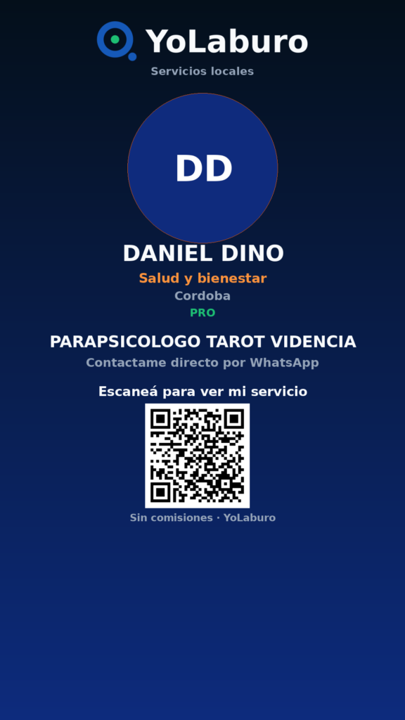 PARAPSICOLOGO TAROT VIDENCIA