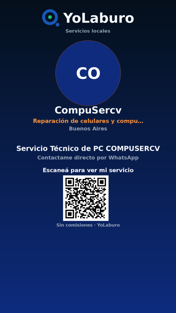 Servicio Técnico de PC COMPUSERCV