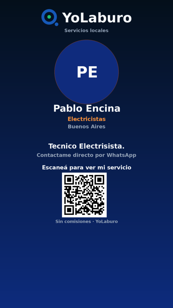 Tecnico Electrisista.