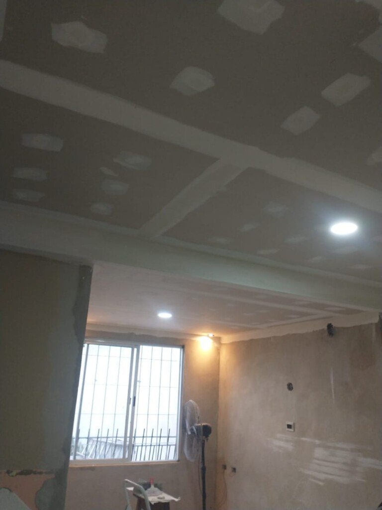 Durlock, construcción en seco, pi