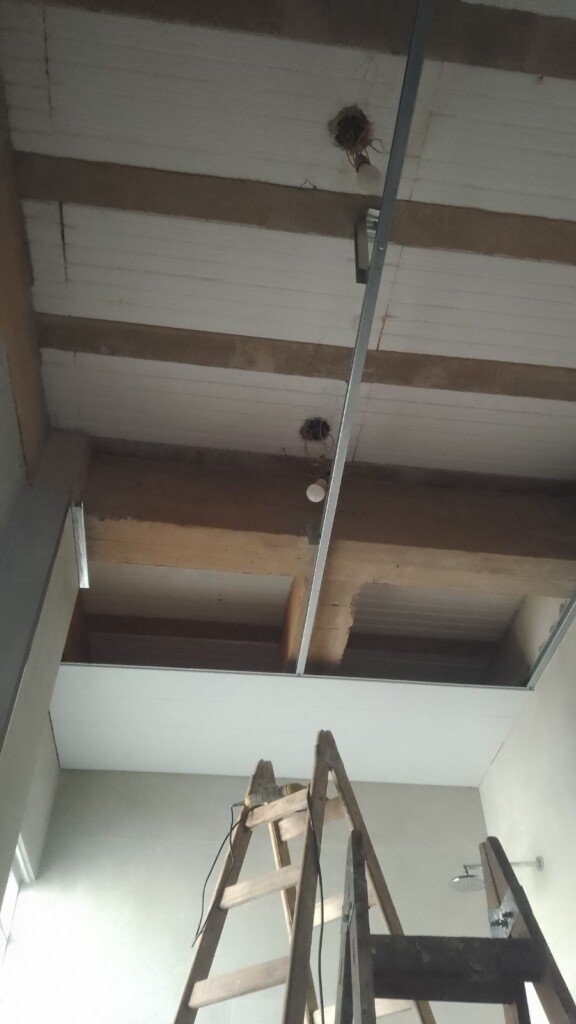 Durlock, construcción en seco, pi