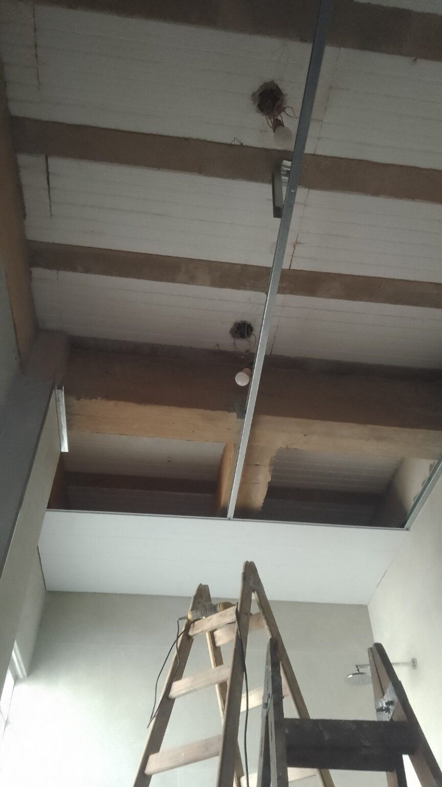 Durlock, construcción en seco, pi