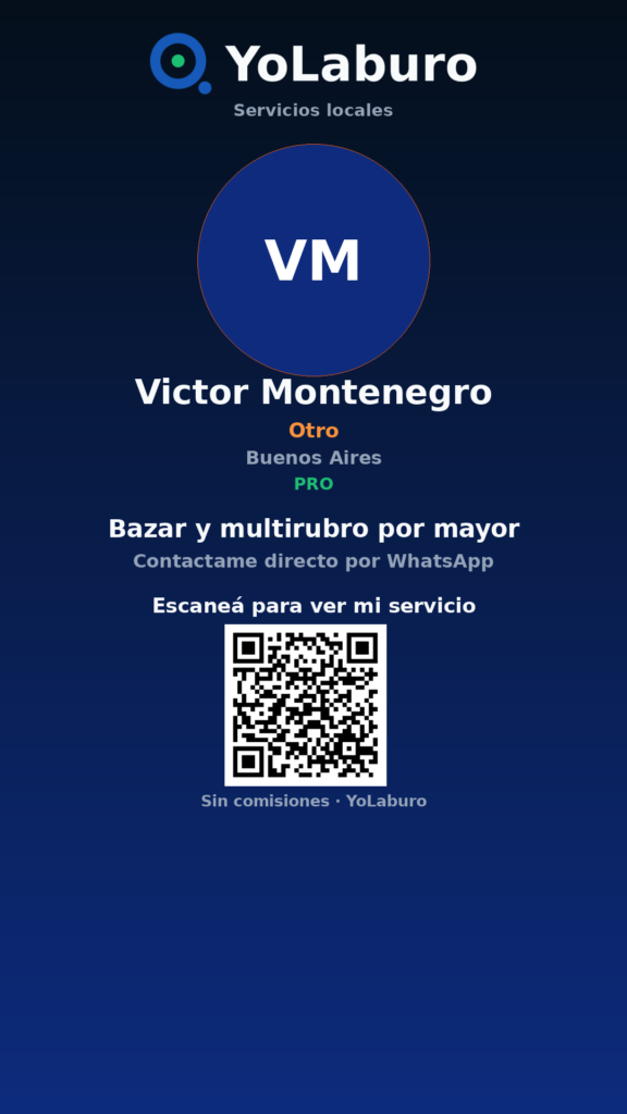 Bazar y multirubro por mayor