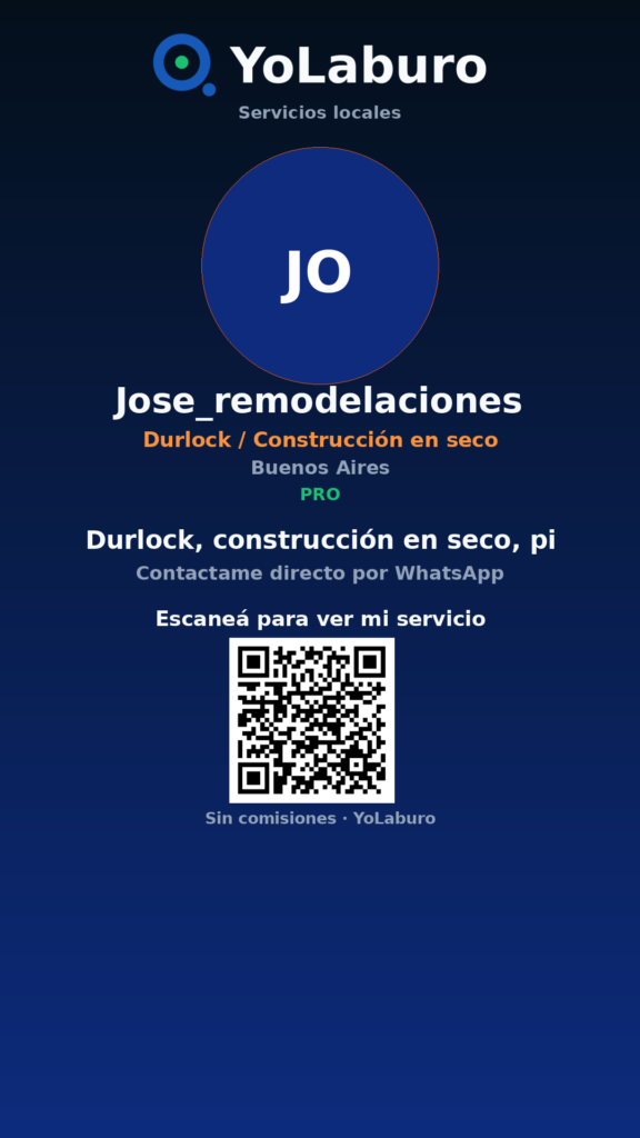 Durlock, construcción en seco, pi