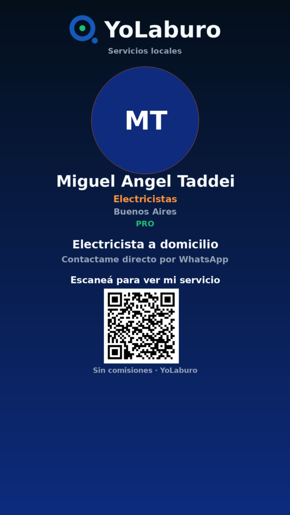 Electricista a domicilio