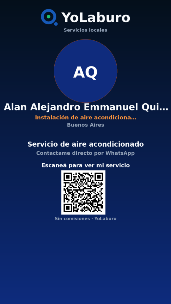 Servicio de aire acondicionado