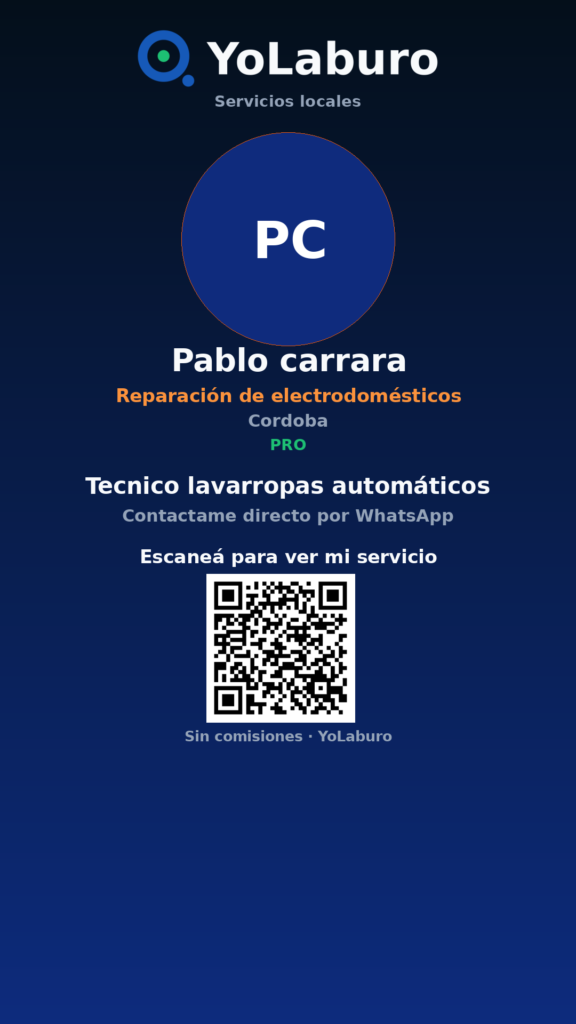 Tecnico lavarropas automáticos