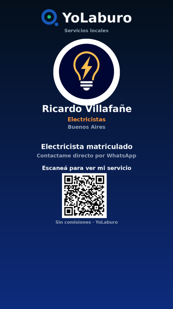 Electricista matriculado