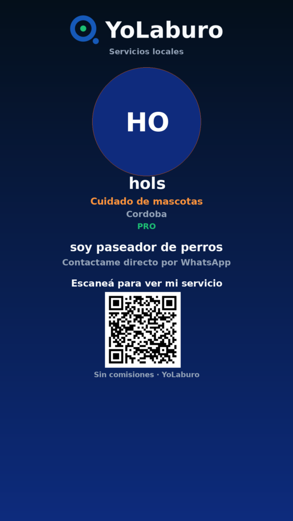 soy paseador de perros